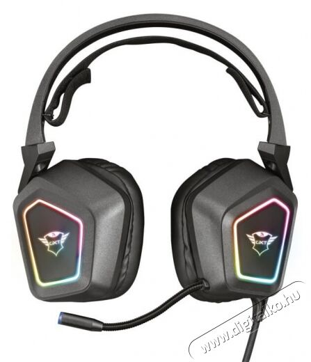 Trust GXT 450 Blizz RGB 7.1 Gamer fejhallgató (23191) Audio-Video / Hifi / Multimédia - Fül és Fejhallgatók - Fejhallgató mikrofonnal / headset - 348525