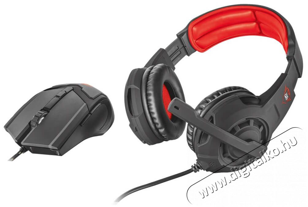 Trust GXT 784 gaming headset és egér szett Audio-Video / Hifi / Multimédia - Fül és Fejhallgatók - Fejhallgató mikrofonnal / headset - 351594