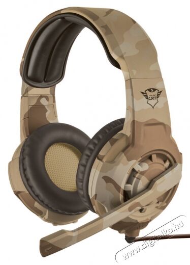 Trust GXT 310D Radius Gamer headset (22208) - desert camo Audio-Video / Hifi / Multimédia - Fül és Fejhallgatók - Fejhallgató mikrofonnal / headset - 331207