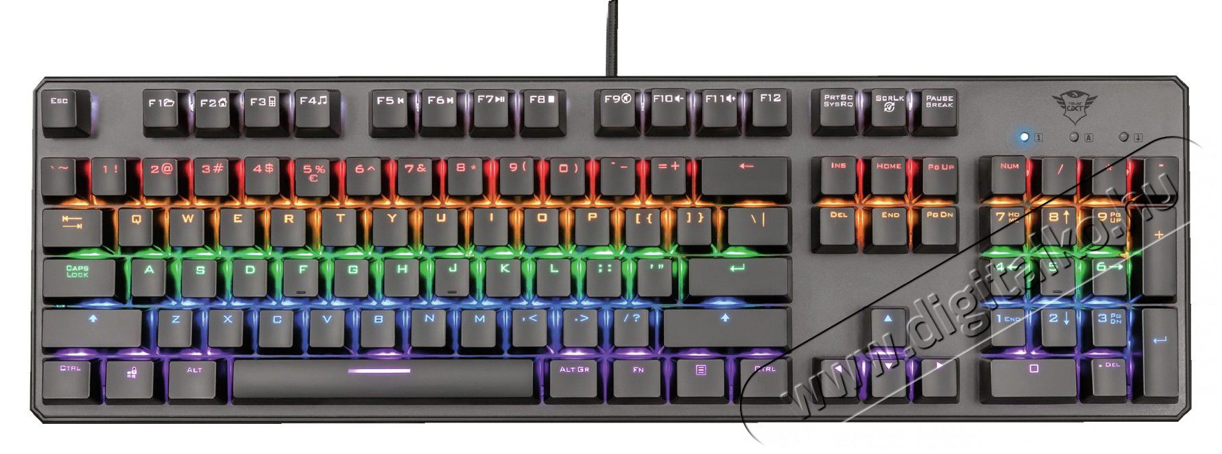 Trust GXT 865 Asta Gamer billentyűzet HU - 23089 Iroda és számítástechnika - Billentyűzet / billentyűzet szett - Vezetékes - 344622