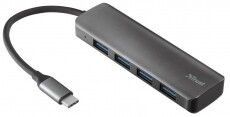 Trust Halyx 4 portos USB-C USB3.2 alumínium USB HUB Iroda és számítástechnika - Notebook kiegészítő - USB hub / elosztó - 368568