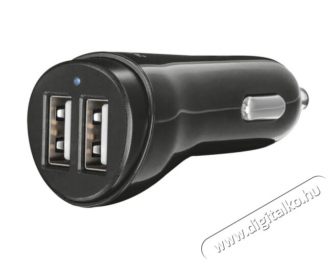 Trust Dupla USB autós töltő (21713) Mobil / Kommunikáció / Smart - Mobiltelefon kiegészítő / tok - Hálózati-, autós töltő - 318101
