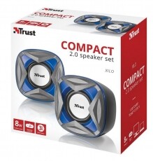 Trust Xilo Compact 2.0 jack hangszóró (21182) - kék Iroda és számítástechnika - PC hangszóró / hangfal - 319592