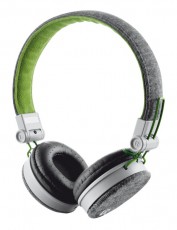Trust Urban Revolt Fyber headset (20080) - szürke/zöld Audio-Video / Hifi / Multimédia - Fül és Fejhallgatók - Fejhallgató mikrofonnal / headset - 307406