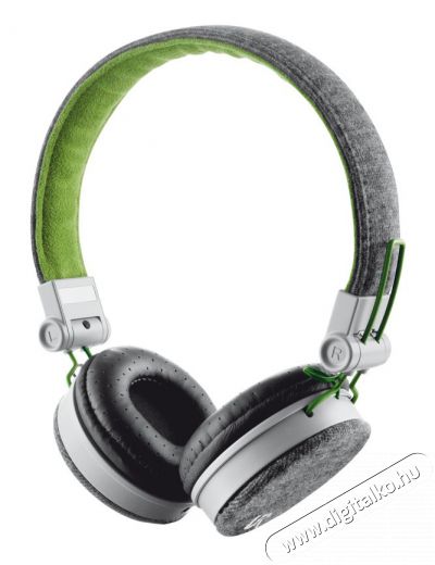 Trust Urban Revolt Fyber headset (20080) - szürke/zöld Audio-Video / Hifi / Multimédia - Fül és Fejhallgatók - Fejhallgató mikrofonnal / headset - 307406