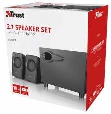 Trust Avora 2.1 Subwoofer Speaker Set jack 18W hangszóró (20442) Iroda és számítástechnika - PC hangszóró / hangfal - 313283