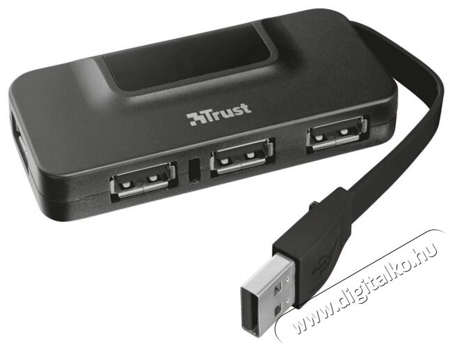 Trust Oila 4 portos USB 2.0 HUB (20577) Iroda és számítástechnika - Notebook kiegészítő - USB hub / elosztó - 320407