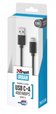 Trust USB2.0/USB-C átalakító kábel (20445) Iroda és számítástechnika - Számítógép tartozék - USB kábel - 318165
