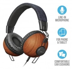 Trust Noma mikrofonos fejhallgató (22637) - fa Audio-Video / Hifi / Multimédia - Fül és Fejhallgatók - Fejhallgató mikrofonnal / headset - 345912