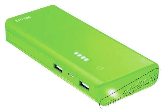 Trust Primo Powerbank 10000 mAh - zöld (22748) Mobil / Kommunikáció / Smart - Powerbank / Külső akkumulátor és töltő - 348534