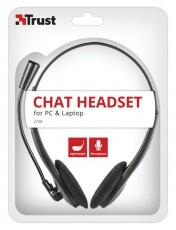 Trust Ziva Chat headset (21517) Audio-Video / Hifi / Multimédia - Fül és Fejhallgatók - Fejhallgató mikrofonnal / headset - 318177