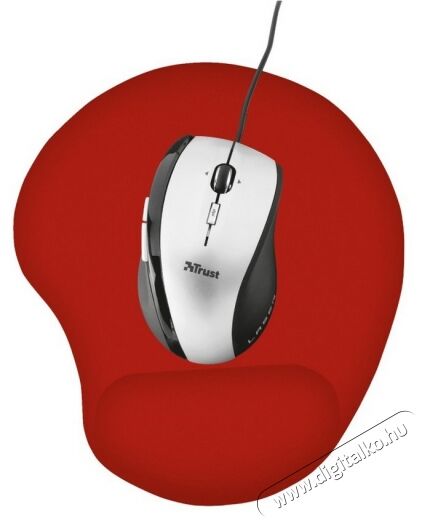 Trust Bigfoot zselés csuklótámaszos egérpad - piros (20429) Iroda és számítástechnika - Egér - Egérpad - 334451