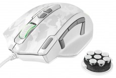 Trust GXT 155W Gamer egér (20852) - fehér Iroda és számítástechnika - Egér - Vezetékes egér - 313289
