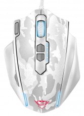 Trust GXT 155W Gamer egér (20852) - fehér Iroda és számítástechnika - Egér - Vezetékes egér - 313289
