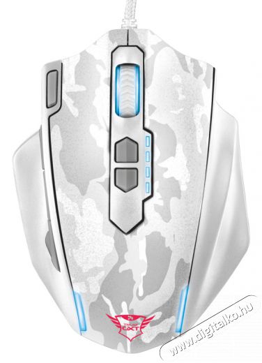 Trust GXT 155W Gamer egér (20852) - fehér Iroda és számítástechnika - Egér - Vezetékes egér - 313289