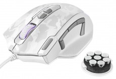 Trust GXT 155W Gamer egér (20852) - fehér Iroda és számítástechnika - Egér - Vezetékes egér - 313289