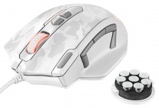 Trust GXT 155W Gamer egér (20852) - fehér Iroda és számítástechnika - Egér - Vezetékes egér - 313289