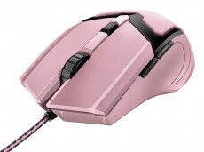 Trust GXT 101P Gav USB gamer egér (23093) - rózsaszín Iroda és számítástechnika - Egér - Vezetékes egér - 351496