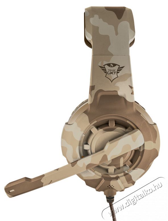 Trust GXT 310D Radius Gamer headset (22208) - desert camo Audio-Video / Hifi / Multimédia - Fül és Fejhallgatók - Fejhallgató mikrofonnal / headset - 331207