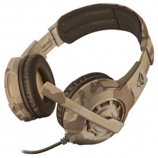 Trust GXT 310D Radius Gamer headset (22208) - desert camo Audio-Video / Hifi / Multimédia - Fül és Fejhallgatók - Fejhallgató mikrofonnal / headset - 331207