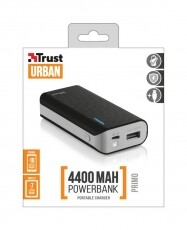 Trust Urban Primo Powerbank 4400mAh (21224) - fekete Mobil / Kommunikáció / Smart - Powerbank / Külső akkumulátor és töltő - 317017
