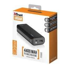 Trust Urban Primo Powerbank 4400mAh (21224) - fekete Mobil / Kommunikáció / Smart - Powerbank / Külső akkumulátor és töltő - 317017