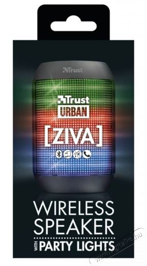 Trust Urban Ziva Bluetooth hangszóró partifényekkel (21967) Audio-Video / Hifi / Multimédia - Party / DJ termék - Party termék - 326778