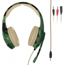 Trust GXT 310C Radius Gamer headset (22207) - jungle camo Audio-Video / Hifi / Multimédia - Fül és Fejhallgatók - Fejhallgató mikrofonnal / headset - 331208
