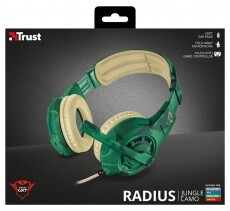 Trust GXT 310C Radius Gamer headset (22207) - jungle camo Audio-Video / Hifi / Multimédia - Fül és Fejhallgatók - Fejhallgató mikrofonnal / headset - 331208
