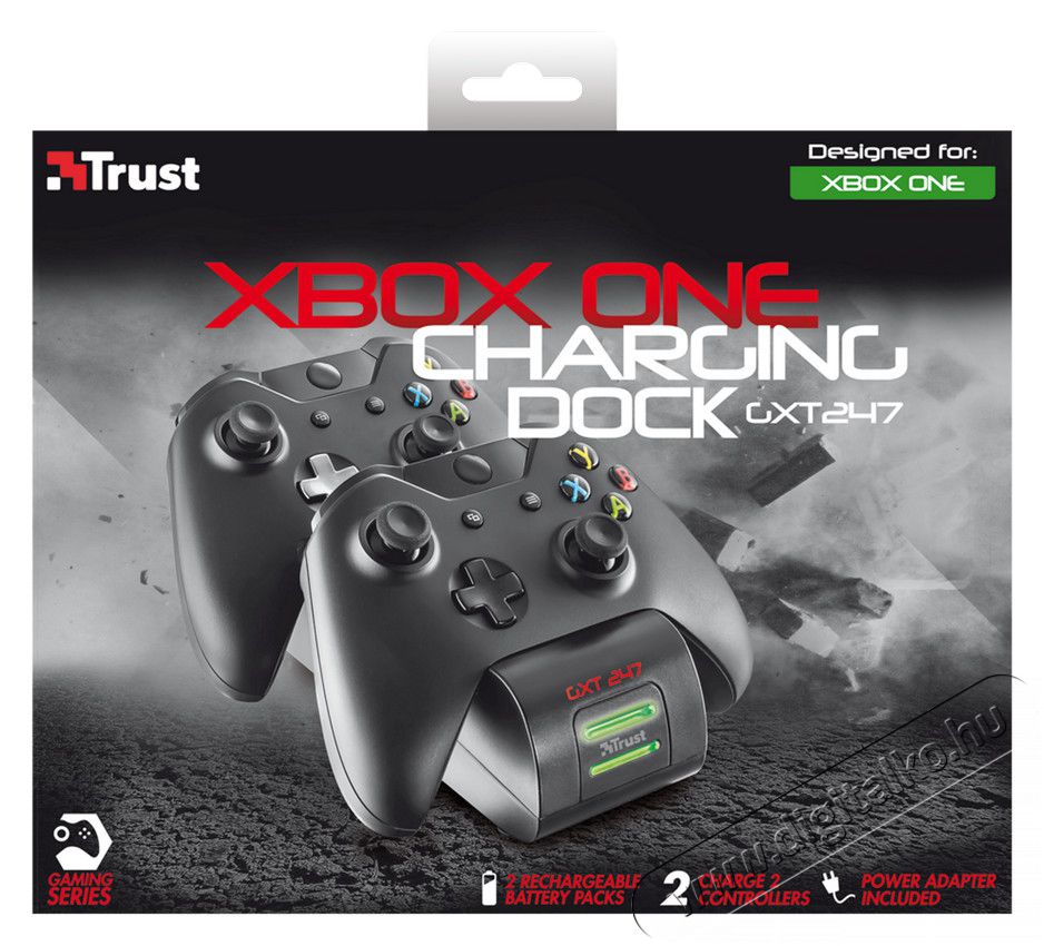 Trust GXT 247 Xbox One Duo töltő (20406) Iroda és számítástechnika - Játék konzol - Kiegészítő - 322115