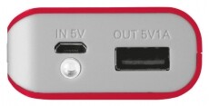Trust Urban Primo Powerbank 4400mAh (21226) - piros Mobil / Kommunikáció / Smart - Powerbank / Külső akkumulátor és töltő - 313335