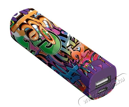 Trust Urban Tag PowerStick 2600mAh (20867) - graffiti text Mobil / Kommunikáció / Smart - Powerbank / Külső akkumulátor és töltő - 318163