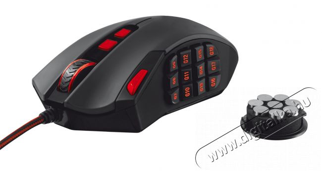 Trust GXT 166 MMO Gamer Laser egér (19816) Iroda és számítástechnika - Egér - Vezetékes egér - 307413