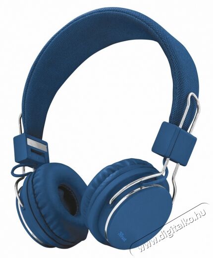 Trust Ziva összehajtható headset (21823) - kék Audio-Video / Hifi / Multimédia - Fül és Fejhallgatók - Fejhallgató mikrofonnal / headset - 332830