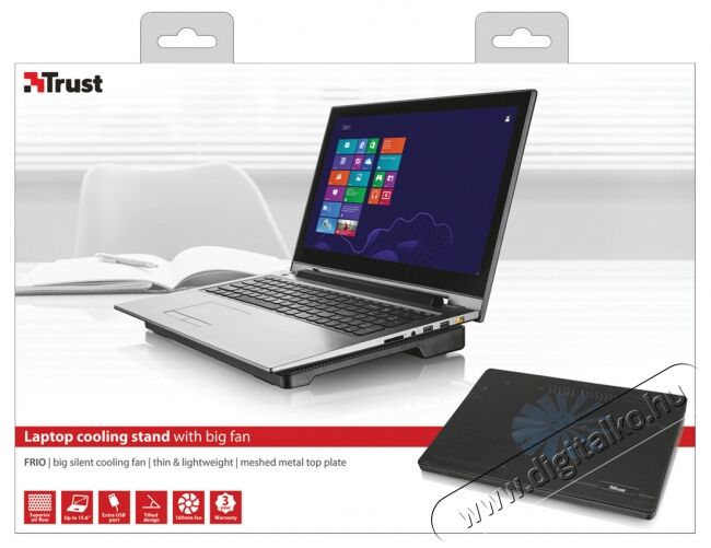 Trust Frio Laptop Cooling Stand notebook hűtőpad (19930) Egyéb - Nem forgalmazzuk ! - 313288