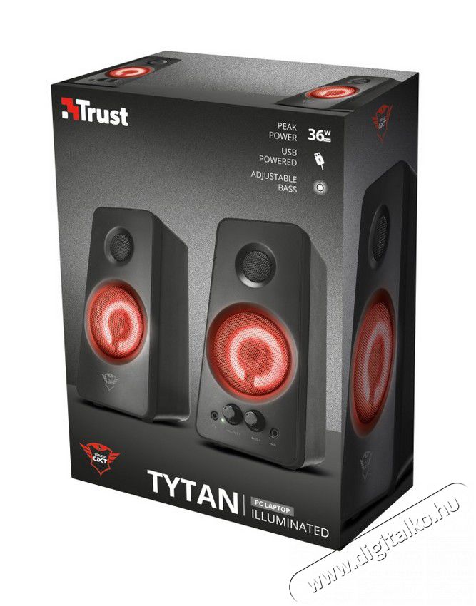 Trust GXT 608 Tytan Illuminated 2.0 hangszóró (21202) Iroda és számítástechnika - PC hangszóró / hangfal - 344620