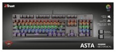 Trust GXT 865 Asta Gamer billentyűzet HU - 23089 Iroda és számítástechnika - Billentyűzet / billentyűzet szett - Vezetékes - 344622