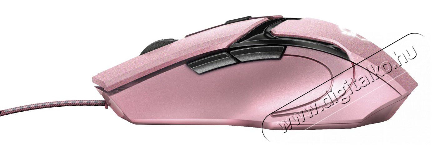 Trust GXT 101P Gav USB gamer egér (23093) - rózsaszín Iroda és számítástechnika - Egér - Vezetékes egér - 351496