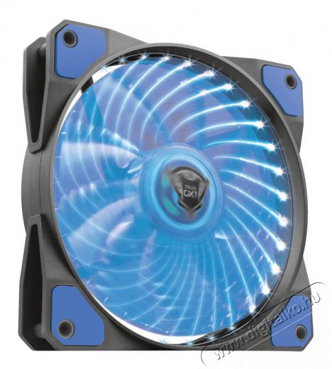 Trust GXT 762B 120x120x25mm 400-1300RPM kék LED-es ház ventilátor - 22347 Újdonságok - Új termékek - 339664