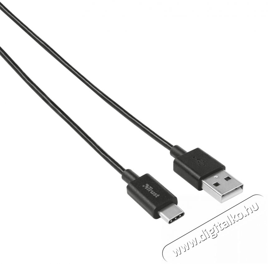 Trust USB2.0/USB-C átalakító kábel (20445) Iroda és számítástechnika - Számítógép tartozék - USB kábel - 318165