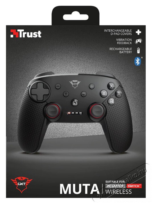 Trust GXT 1230 Muta vezeték nélküli gamer kontroller Iroda és számítástechnika - Játék konzol - Kontroller - 368598