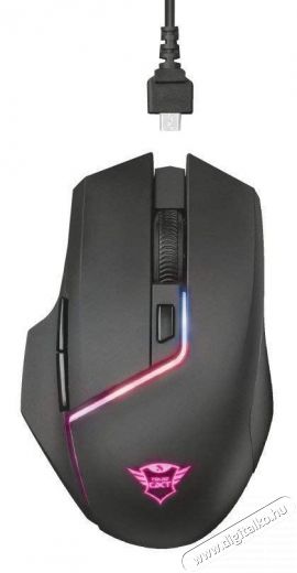 Trust GXT 161 Disan vezeték nélküli gamer egér - fekete Iroda és számítástechnika - Egér - Vezeték nélküli egér - 368588