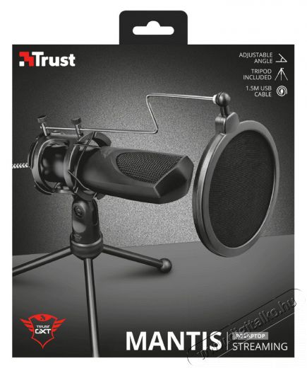 Trust GXT 232 Mantis Streaming USB gamer mikrofon Iroda és számítástechnika - Egyéb számítástechnikai termék - 368527