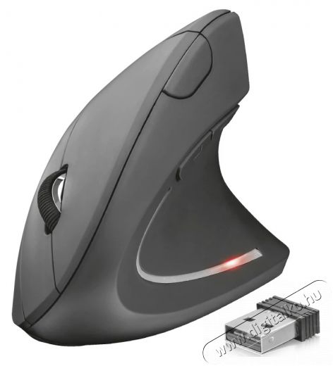 Trust Verto vezeték nélküli ergonómikus egér - fekete Iroda és számítástechnika - Egér - Vezeték nélküli egér - 368556
