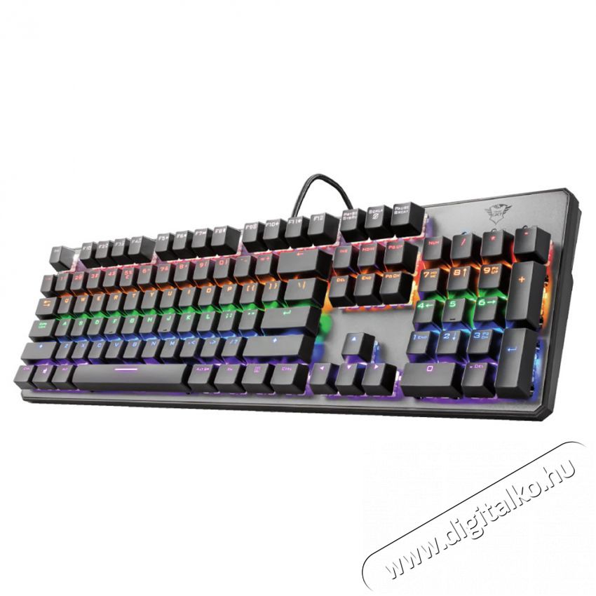 Trust GXT 865 Asta HUN USB mechanikus gamer billentyűzet - fekete Iroda és számítástechnika - Billentyűzet / billentyűzet szett - Vezetékes - 368552