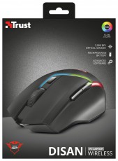 Trust GXT 161 Disan vezeték nélküli gamer egér - fekete Iroda és számítástechnika - Egér - Vezeték nélküli egér - 368588