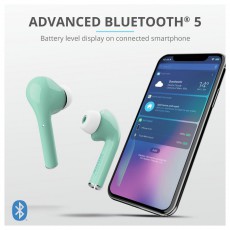 Trust Nika Touch Bluetooth true wireless headset - türkiz Audio-Video / Hifi / Multimédia - Fül és Fejhallgatók - Fülhallgató mikrofonnal / headset - 368549