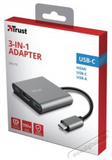 Trust Dalyx 3in1 USB-C adapter Iroda és számítástechnika - Notebook kiegészítő - USB hub / elosztó - 379947