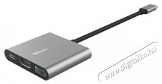Trust Dalyx 3in1 USB-C adapter Iroda és számítástechnika - Notebook kiegészítő - USB hub / elosztó - 379947