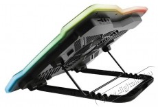 Trust GXT 1126 AURA RGB notebook hűtőpad Iroda és számítástechnika - Notebook kiegészítő - Egyéb notebook kiegészítő - 379950